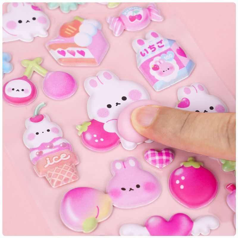Craft Embellishment World - สติกเกอร์นูน 3 มิติ ลายกระต่ายน่ารัก 1 แผ่น