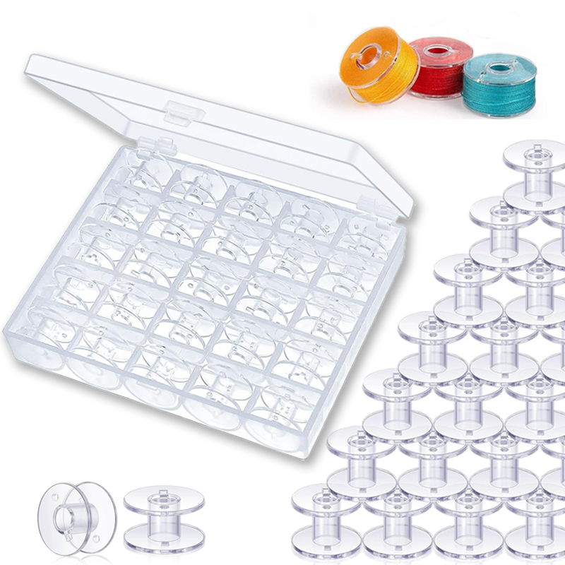 25 ชิ้นจักรเย็บผ้าบ้านด้ายด้าน - Craft Embellishment Storage บทวิจารณ์และราคา