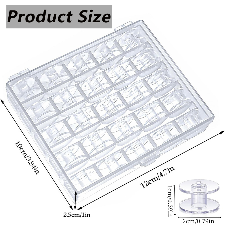 25 ชิ้นจักรเย็บผ้าบ้านด้ายด้าน - Craft Embellishment Storage บทวิจารณ์และราคา