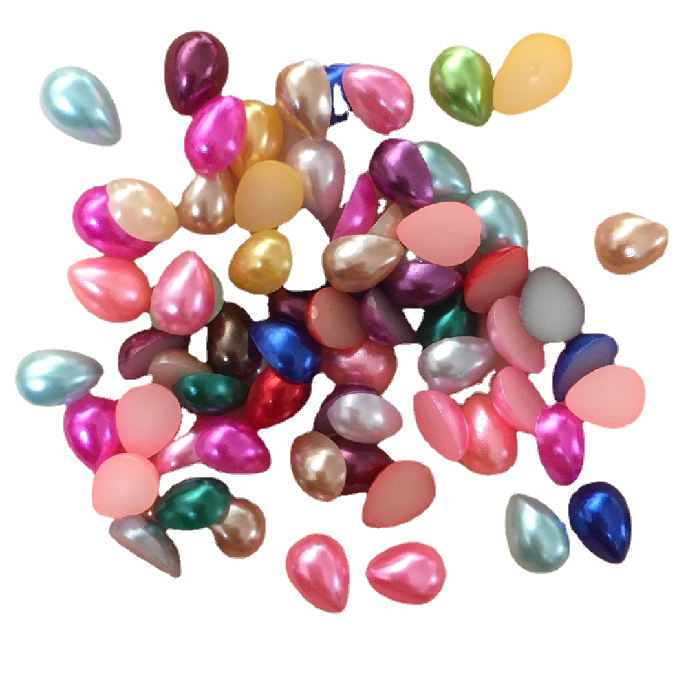 200PCS เรซิ่นน่ารัก Drop Pearl - Embellishment Glue Craft บทวิจารณ์และราคา