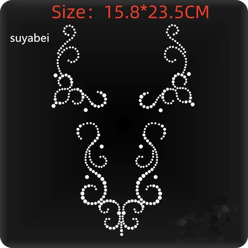 แพทช์ลายดอกไม้ประดับเพชรแบบรีด - Hotfix Rhinestone Sheet บทวิจารณ์และราคา