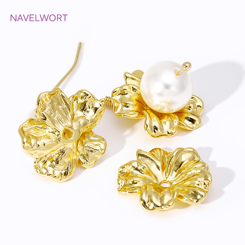 ฝาครอบลูกปัดรูปดอกไม้ขนาดใหญ่ช - Embellishment Crafts บทวิจารณ์และราคา