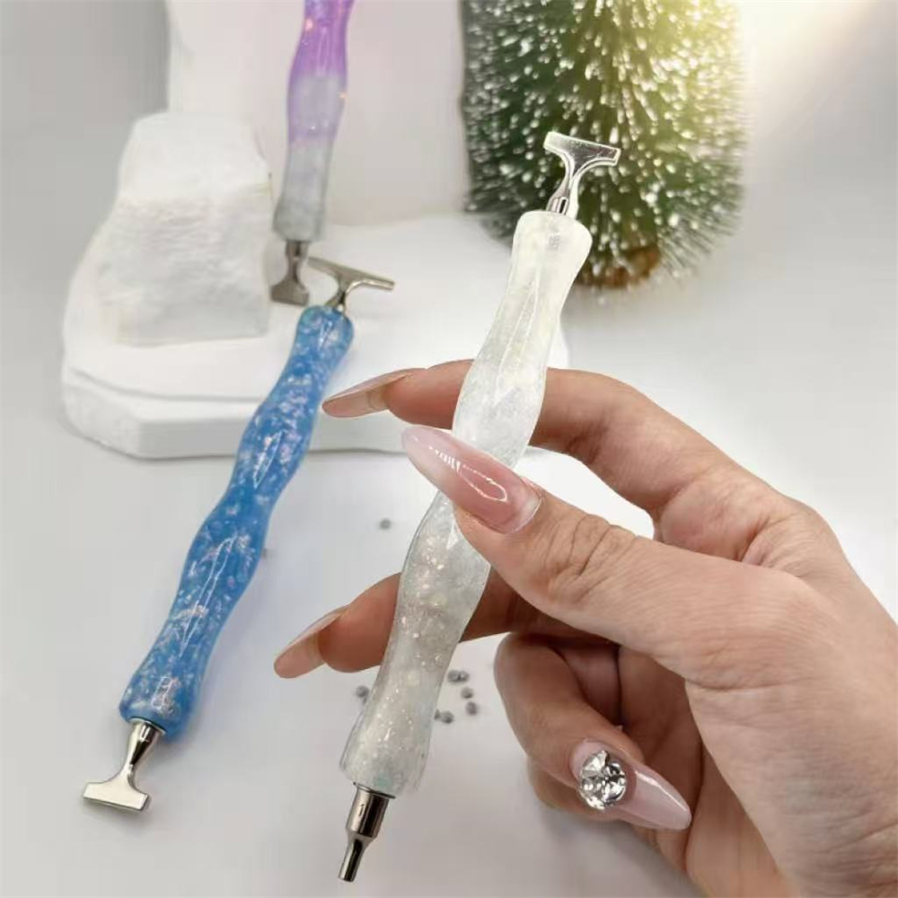 ปากกาเพชรเรซิ่นแบบใหม่ ลายคลื่ - Embroidery Embellishments บทวิจารณ์และราคา