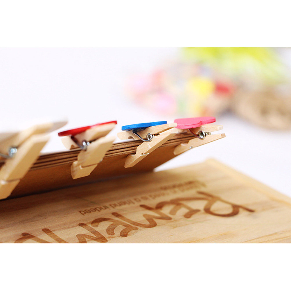 คลิปหนีบผ้าไม้ขนาดเล็ก 50 ชิ้น - Christmas Craft Embellishment บทวิจารณ์และราคา