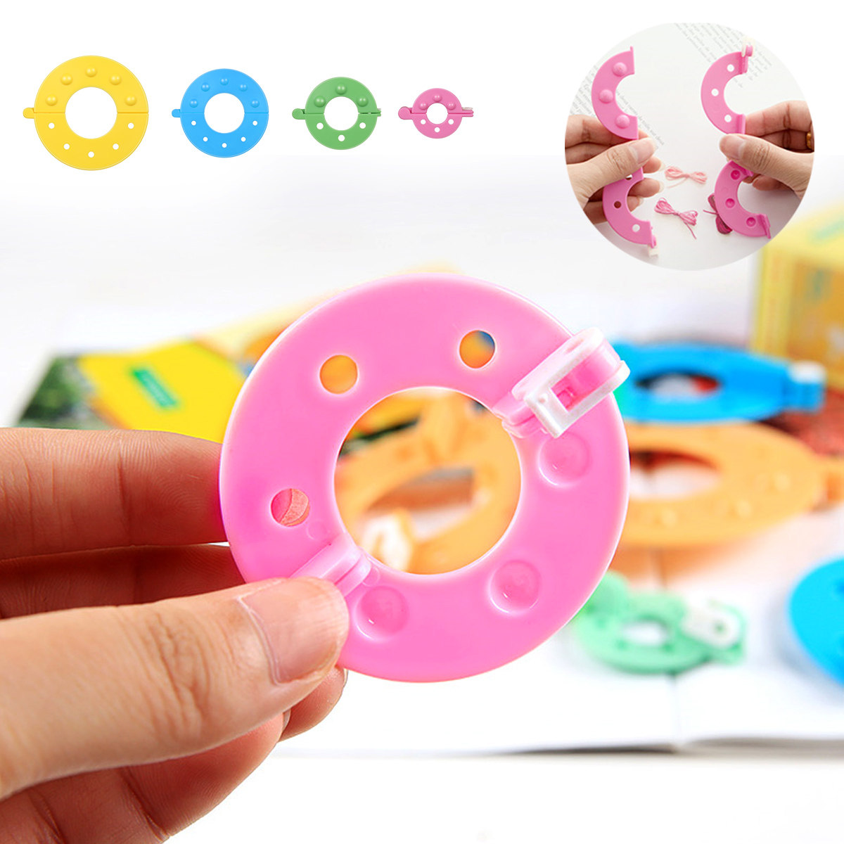 ชุดเครื่องมือทำพู่ปอมปอม 8 ชิ้ - Pom Pom Maker Tool บทวิจารณ์และราคา