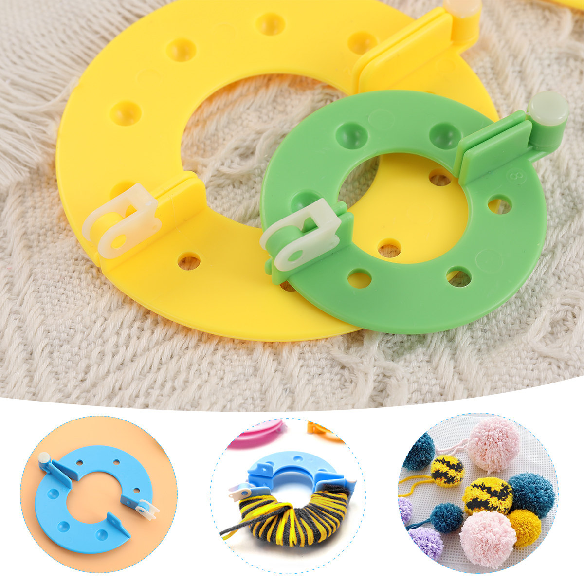 ชุดเครื่องมือทำพู่ปอมปอม 8 ชิ้ - Pom Pom Maker Tool บทวิจารณ์และราคา