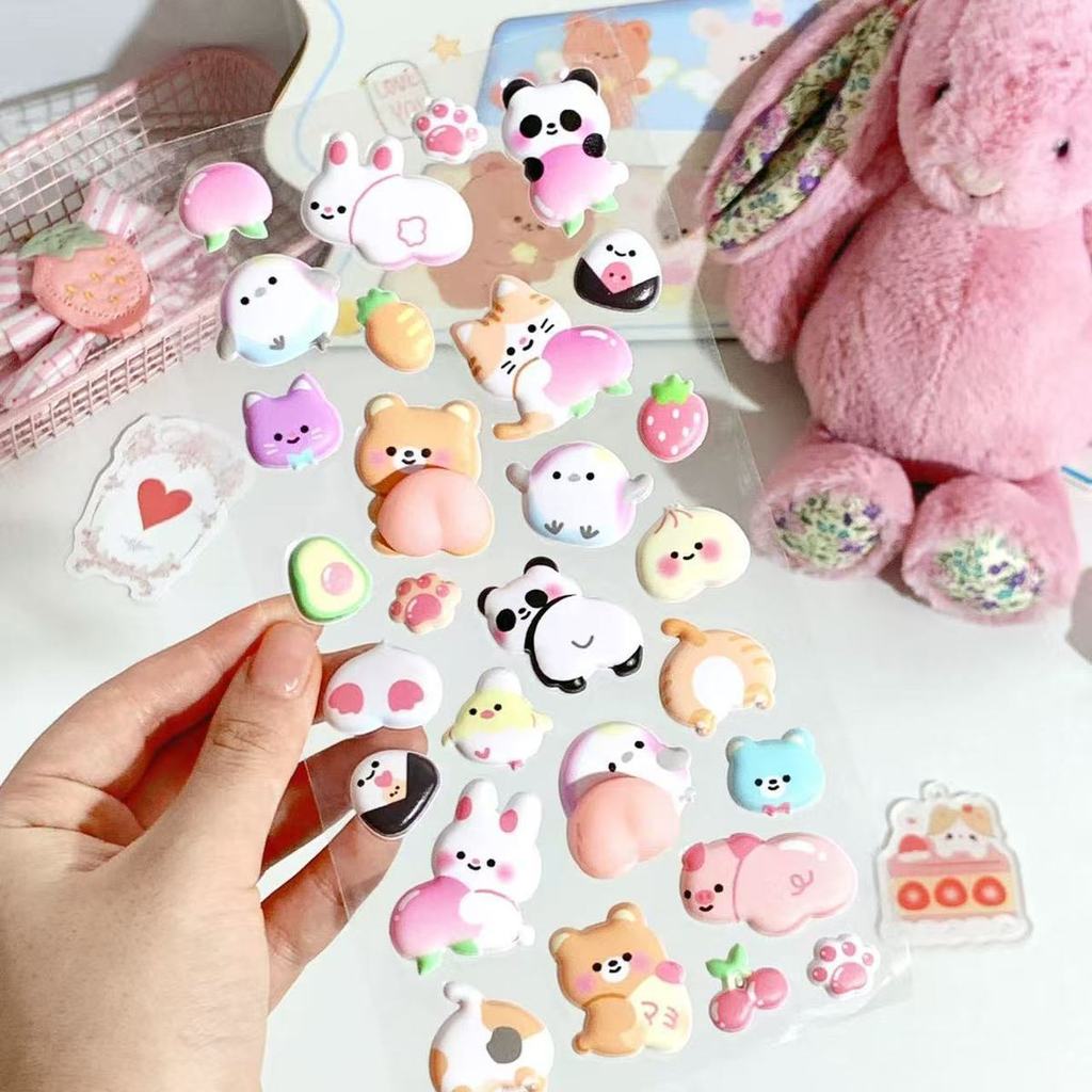 สติกเกอร์นูน 3 มิติ ลายกระต่าย - Craft Embellishment World บทวิจารณ์และราคา